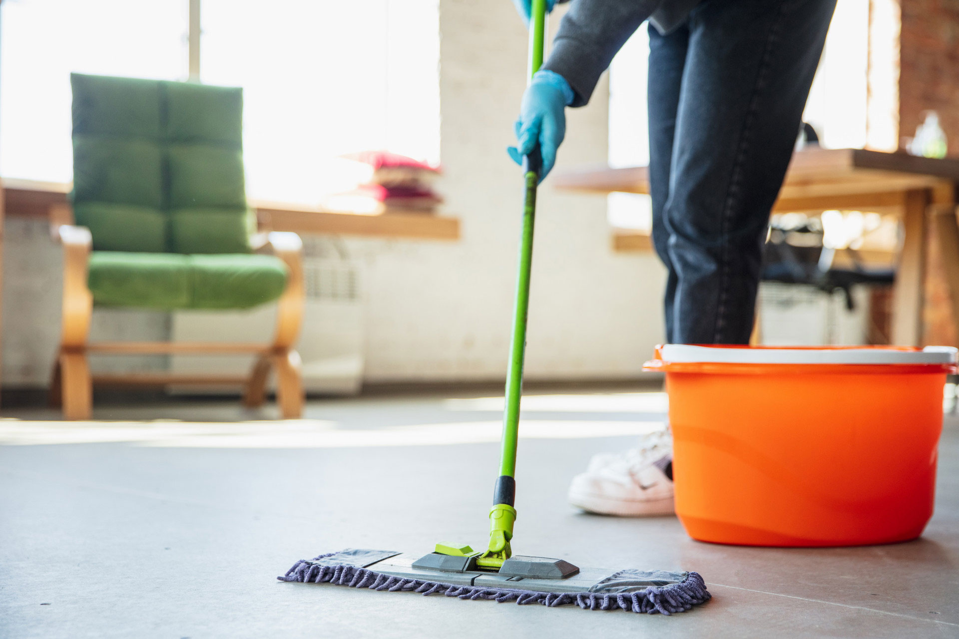 senior home cleaning